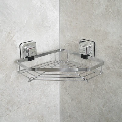 Gambar Stora Rak Sudut Kamar Mandi Pushloc Suction