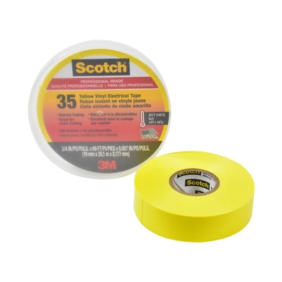 Gambar 3m Scotch Isolasi Listrik Vinyl 20 Mtr - Kuning