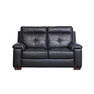 Gambar M & D Neo Treviso Set Sofa Kulit 2 & 3 Seater - Hitam