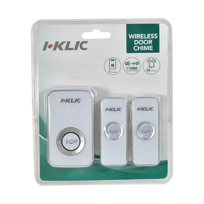 Gambar I-klic Bel Pintu Nirkabel 2 Transmitter Plug 2-688