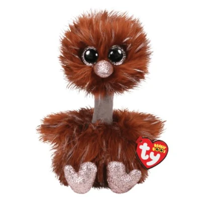 Gambar Ty Boneka Hewan Beanie Boos Orson Brown Ostrich M