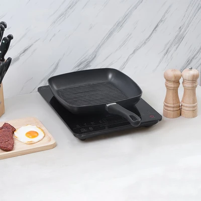 Gambar Scanpan Classic Induction Wajan Panggang Aluminium 27 cm - Hitam