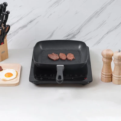 Gambar Scanpan Classic Induction Wajan Panggang Aluminium 27 cm - Hitam