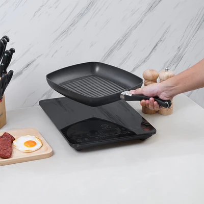 Gambar Scanpan Classic Induction Wajan Panggang Aluminium 27 cm - Hitam