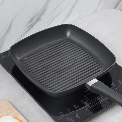 Gambar Scanpan Classic Induction Wajan Panggang Aluminium 27 cm - Hitam