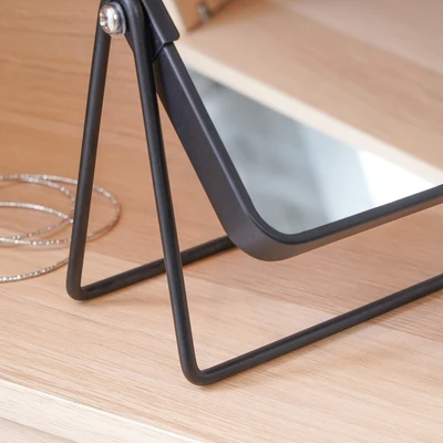 Gambar Informa Cermin Meja Rias 2x Magnifying Besi 15x7.8x20.5 cm - Hitam