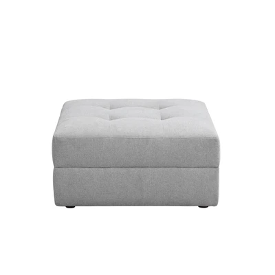 Gambar Nordia Athena Bangku Ottoman Modular - Abu-abu