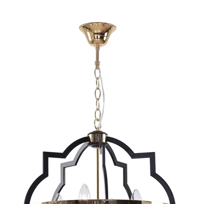 Gambar Eglare Chara Lampu Gantung Hias 4L - Hitam/Gold