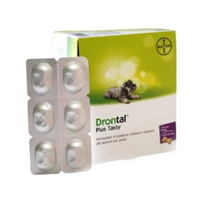 Gambar Elanco Obat Cacing Anjing Drontal Plus Tasty