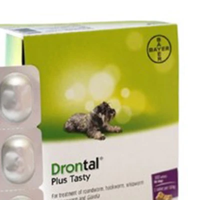 Gambar Elanco Obat Cacing Anjing Drontal Plus Tasty
