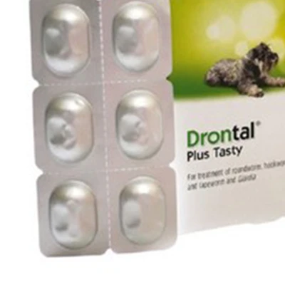Gambar Elanco Obat Cacing Anjing Drontal Plus Tasty