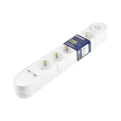 Gambar Krisbow Stop Kontak 5 Soket & 2 Port USB