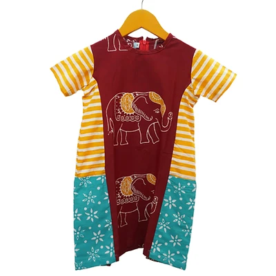 Gambar Pendopo Ukuran 3 Dress Anak Motif Gajah