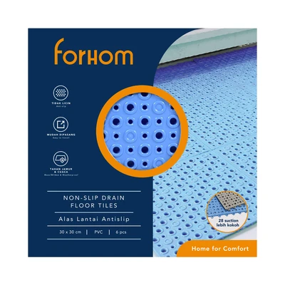 Gambar Forhom Set 6 Pcs Tile Deck 30x30 Cm - Biru