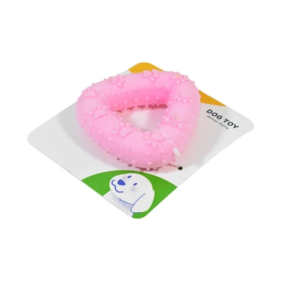 Gambar Paws N Tail Mainan Anjing Tpr Foam Triangle - Pink