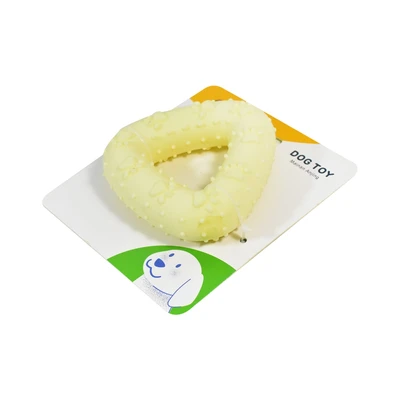 Gambar Paws N Tail Mainan Anjing Tpr Foam Triangle - Kuning