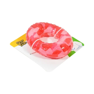 Gambar Paws N Tail Mainan Anjing Tpr Doughnut - Merah