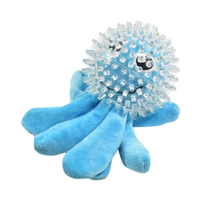 Gambar Paws N Tail Mainan Anjing Tpr Plus Octopus - Biru