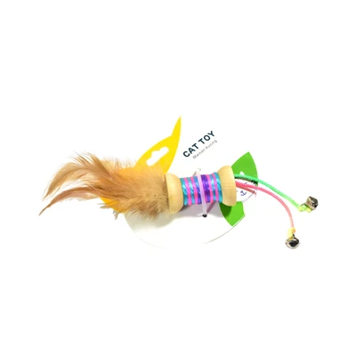 Gambar Paws N Tail Mainan Kucing Neon Rainbow Knit