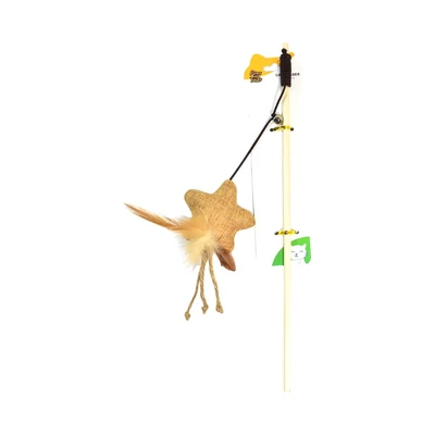 Gambar Paws N Tail Mainan Kucing Stick With Flowers