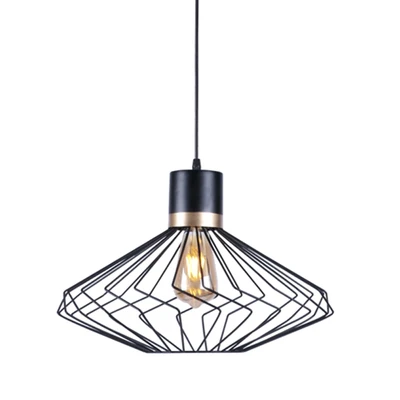 Gambar Eglare Khola Lampu Gantung Hias 35x35 cm - Hitam
