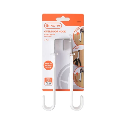 Gambar Tactix Gantungan Pakaian Pintu Dan Lemari Set 2 pcs - Putih