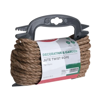 Gambar Maxbuilt Tali Rami Twist 15 mtr - Cokelat Natural