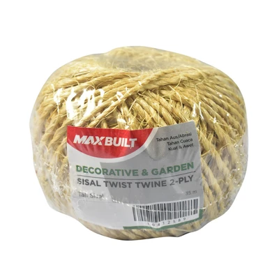 Gambar Maxbuilt Tali Sisal 2 Lapis 35 mtr - Cokelat Natural