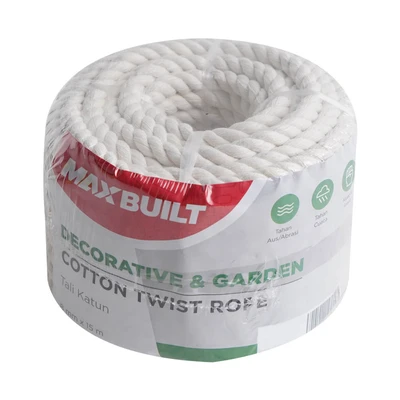 Gambar Maxbuilt Tali Katun Twist 15 mtr - Putih