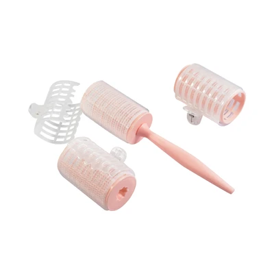 Gambar Ataru Roll Rambut Dengan Handle Ukuran L Set 3 pcs - Pink