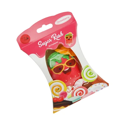 Gambar Flamingo Strawberry Sugar Rush Popsicle Pengharum Mobil