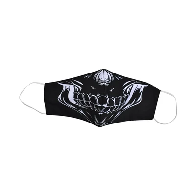 Gambar Ataru Masker Kain 2 Lapis Skull - Hitam