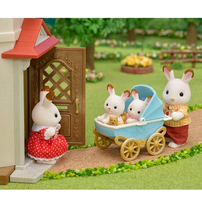 Gambar Sylvanian Families Set Boneka Choco Rabbit Twins 2019 Esfw54320