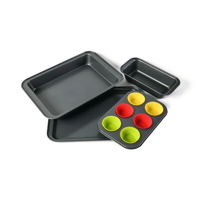 Gambar Cooking Color Set Loyang Kue Dengan Cup Silicone