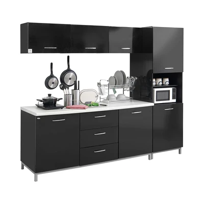 Gambar Informa Denver Kitchen Set 2.4 Meter - Hitam