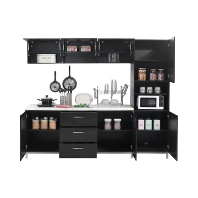 Gambar Informa Denver Kitchen Set 2.4 Meter - Hitam