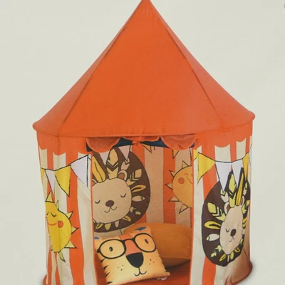 Gambar Informa Tenda Bermain Anak Motif Singa 100x100x130 Cm - Merah