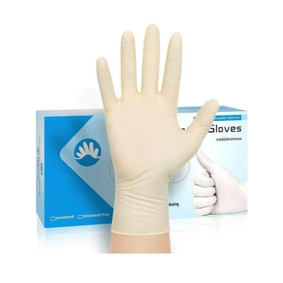 Gambar Galena Set 100 Pcs Sarung Tangan Pengaman Apd Latex Disposable Ukuran XS
