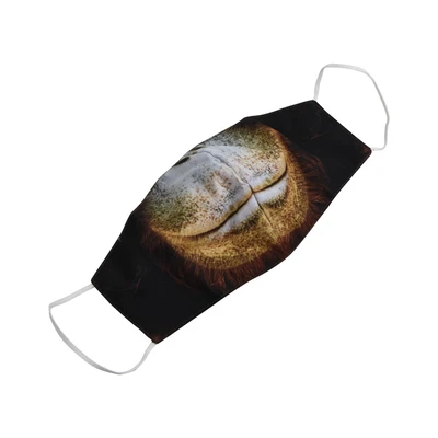 Gambar Ataru Masker 2 Lapis Orang Utan - Cokelat Tua