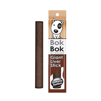 Gambar Bok Bok Camilan Anjing Stick Giant Liver 30 gr