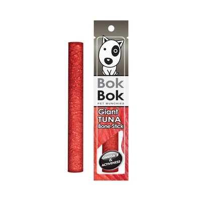 Gambar Bok Bok Camilan Anjing Stick Giant Tuna Bone 30 gr