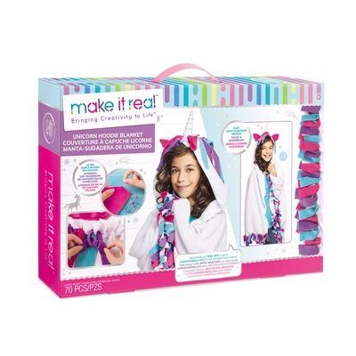 Gambar Make It Real Unicorn Hoodie Blanket 1603