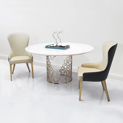 Gambar Home Galleria Sicily Meja Makan Round - Putih