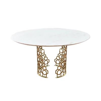 Gambar Home Galleria Sicily Meja Makan Round - Putih