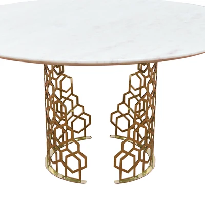 Gambar Home Galleria Sicily Meja Makan Round - Putih