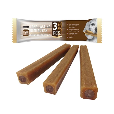 Gambar Goodies Camilan Anjing All Life Stages Medium & Large Long Lasting Dental Liver 3 pcs