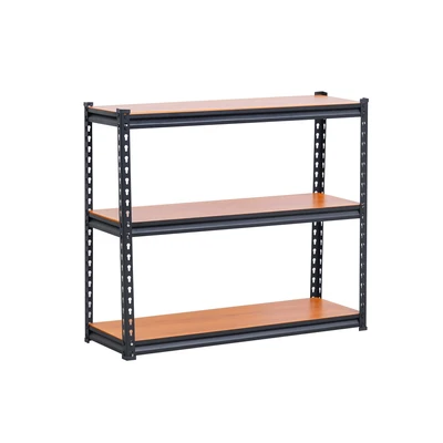 Gambar Informa Isley Rak Metal 3 Tingkat 100x35x88 cm - Hitam Walnut
