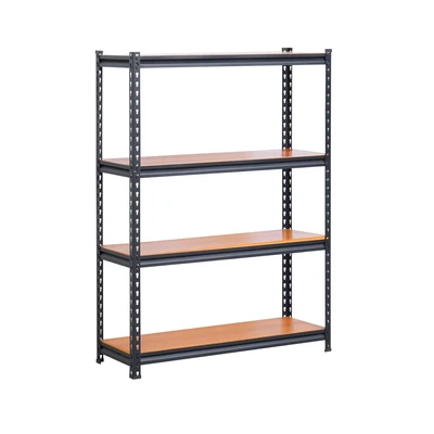 Gambar Informa Isley Rak Metal 4 Tingkat 100x35x134 cm - Hitam Walnut
