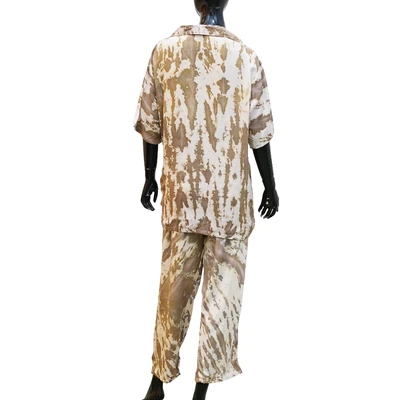 Gambar Pendopo Atasan & Celana Panjang Wanita Tie Dye Set 2 pcs - Cokelat