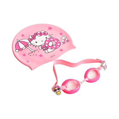 Gambar Hello Kitty Set Kacamata Renang & Penutup Kepala